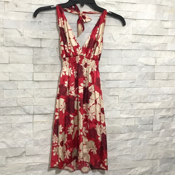 Young At Heart Dresses & Skirts - Young at Heart Los Angeles Silk Halter Dress